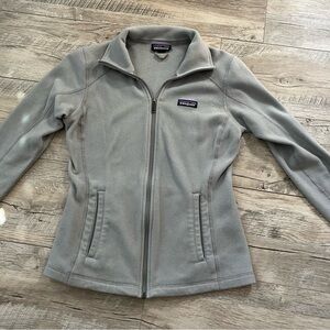 Patagonia Women's Light Gray Full-Zip Fleece Jacket - Soft Teddy Fleece